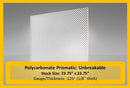 Polycarbonate Prismatic, unbreakable, light lens 23.75x23.75 - 1800ceiling
