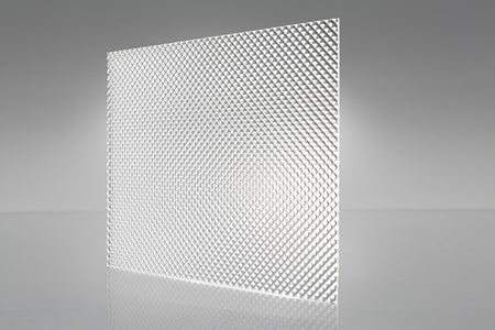Clear Acrylic Prismatic Lens: 23-3/4" x 23-3/4" @ .110 gauge - 1800ceiling