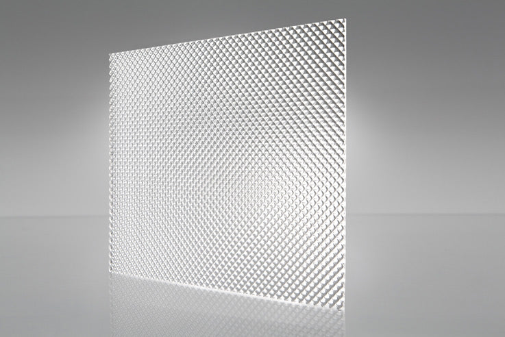 Clear Acrylic Prismatic Lens: 23-3/4" x 23-3/4" @ .110 gauge - 1800ceiling