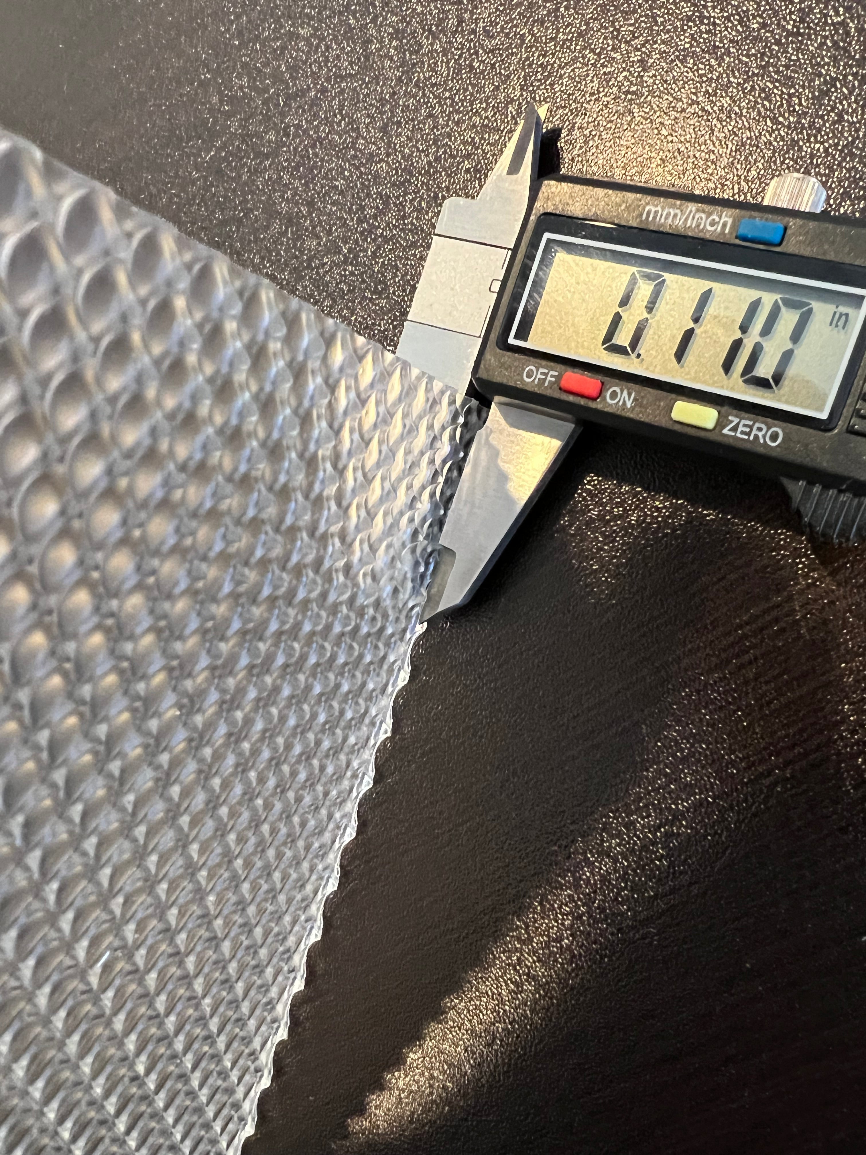 Prismatic Acrylic Light Lens , Widths 3in thru 9.875in @.110 gauge - 1800ceiling