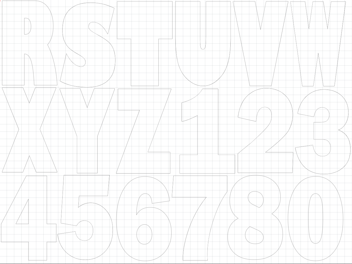 Acrylic Cake Stencil Letters - 1800ceiling