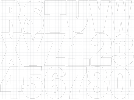 Acrylic Cake Stencil Letters - 1800ceiling