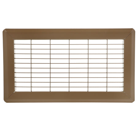 8"x20" Metal Floor Return Air Grill-BROWN - 1800ceiling
