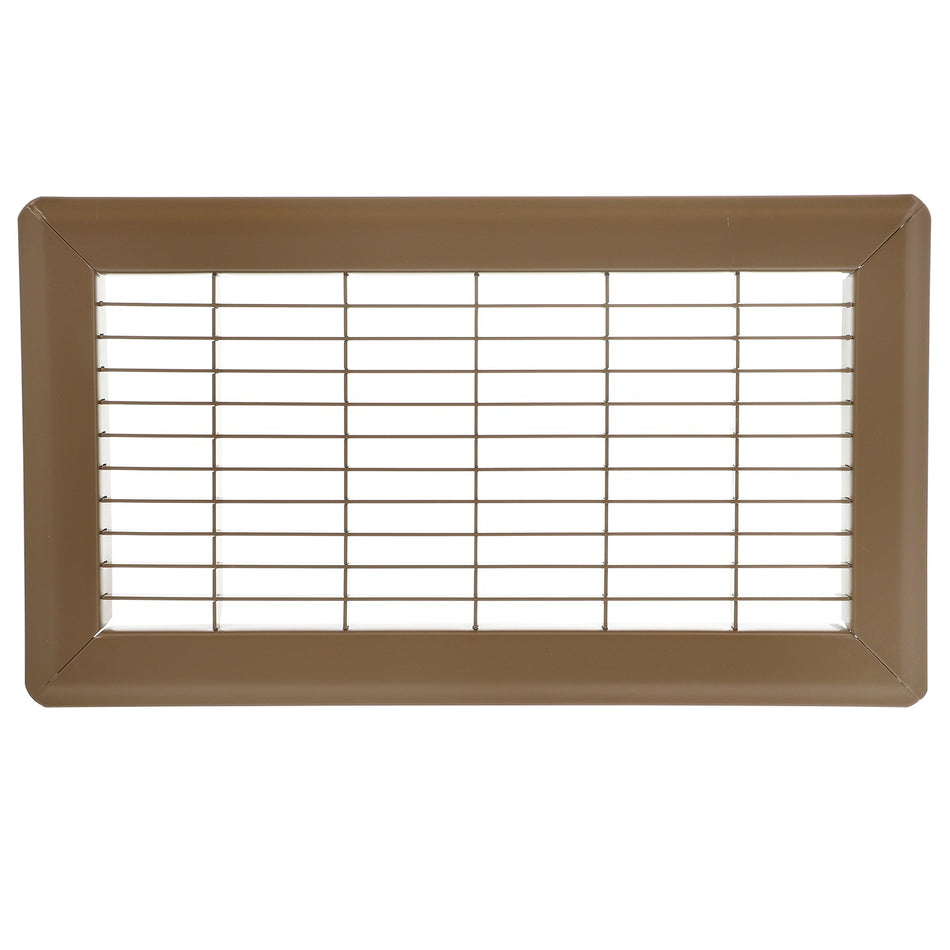 8"x20" Metal Floor Return Air Grill-BROWN - 1800ceiling