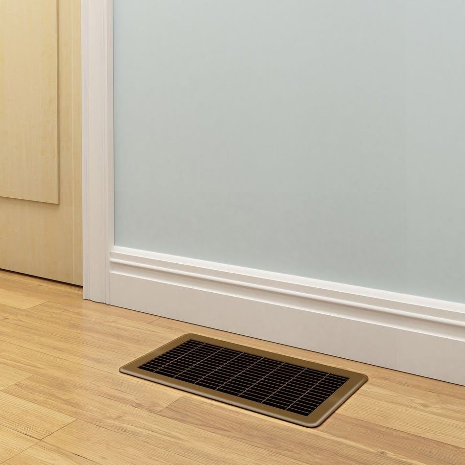8"x20" Metal Floor Return Air Grill-BROWN - 1800ceiling