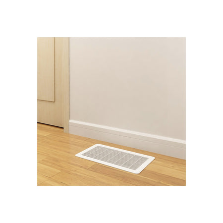 30"x10" Metal Floor Return Air Grill-WHITE - 1800ceiling