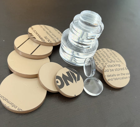 BULK PACKED-Clear Acrylic Blanks, .220" thick - 1800ceiling