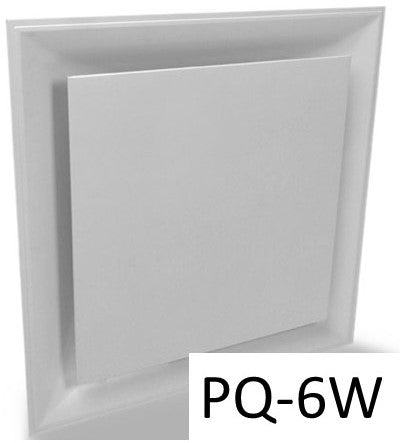 Stratus White Plastic PLAQUE Style 2'x2' Air Diffuser - 1800ceiling