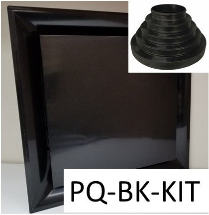 Black Plastic Plaque with Universal Collar - 1800ceiling