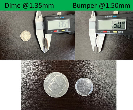 Rubber Bumpers, 1/2" Outside Dimension x 0.60" Thick (1/16") - 1800ceiling