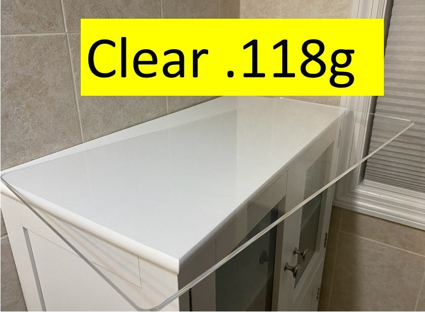 Wide Width Custom Clear Acrylic Table Top, 35-7/8"x 35-7/8" MAX - 1800ceiling