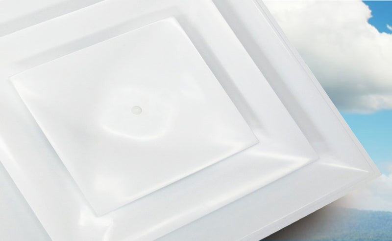 Dissable Diffuser R6 Stratus White Plastic Diffuser with R6 insulation tent