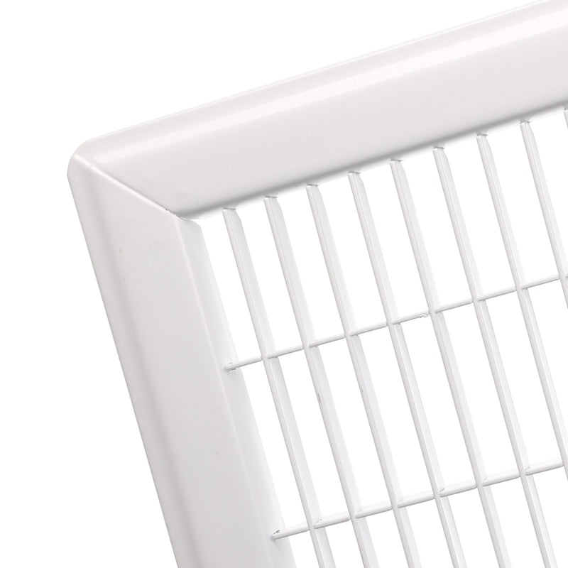 30"x10" Metal Floor Return Air Grill-WHITE - 1800ceiling