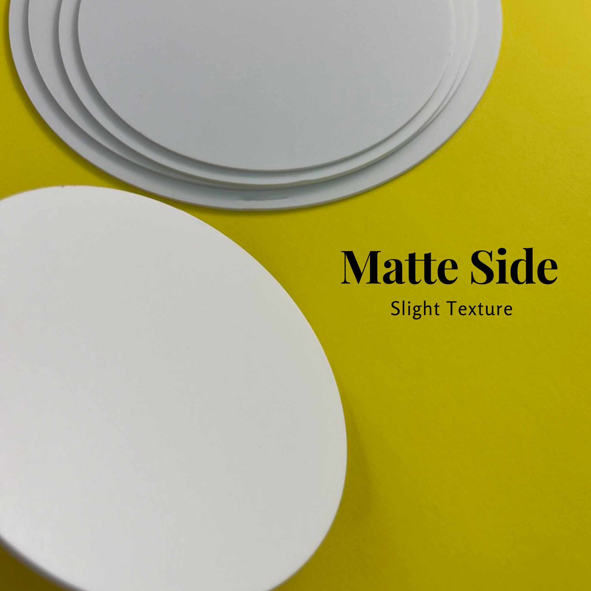 BULK PACKED-Opaque White Acrylic Round Blanks, .085" thick - 1800ceiling