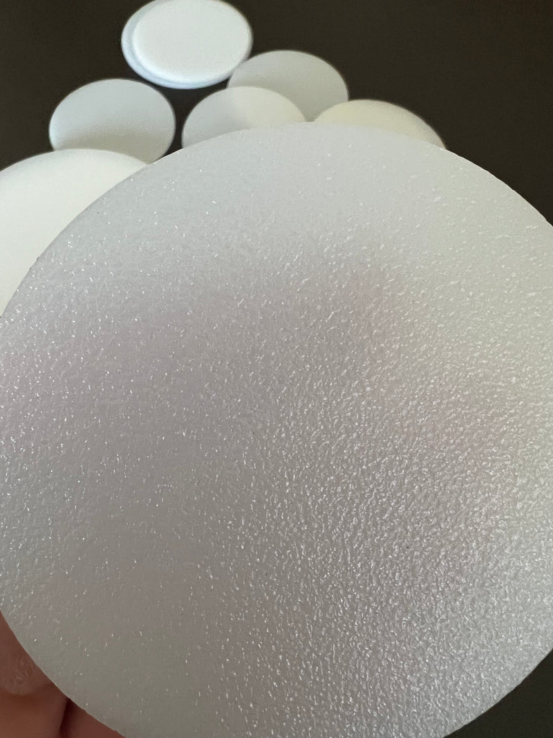 BULK PACKED-White Translucent Acrylic Blanks, .080" thick - 1800ceiling