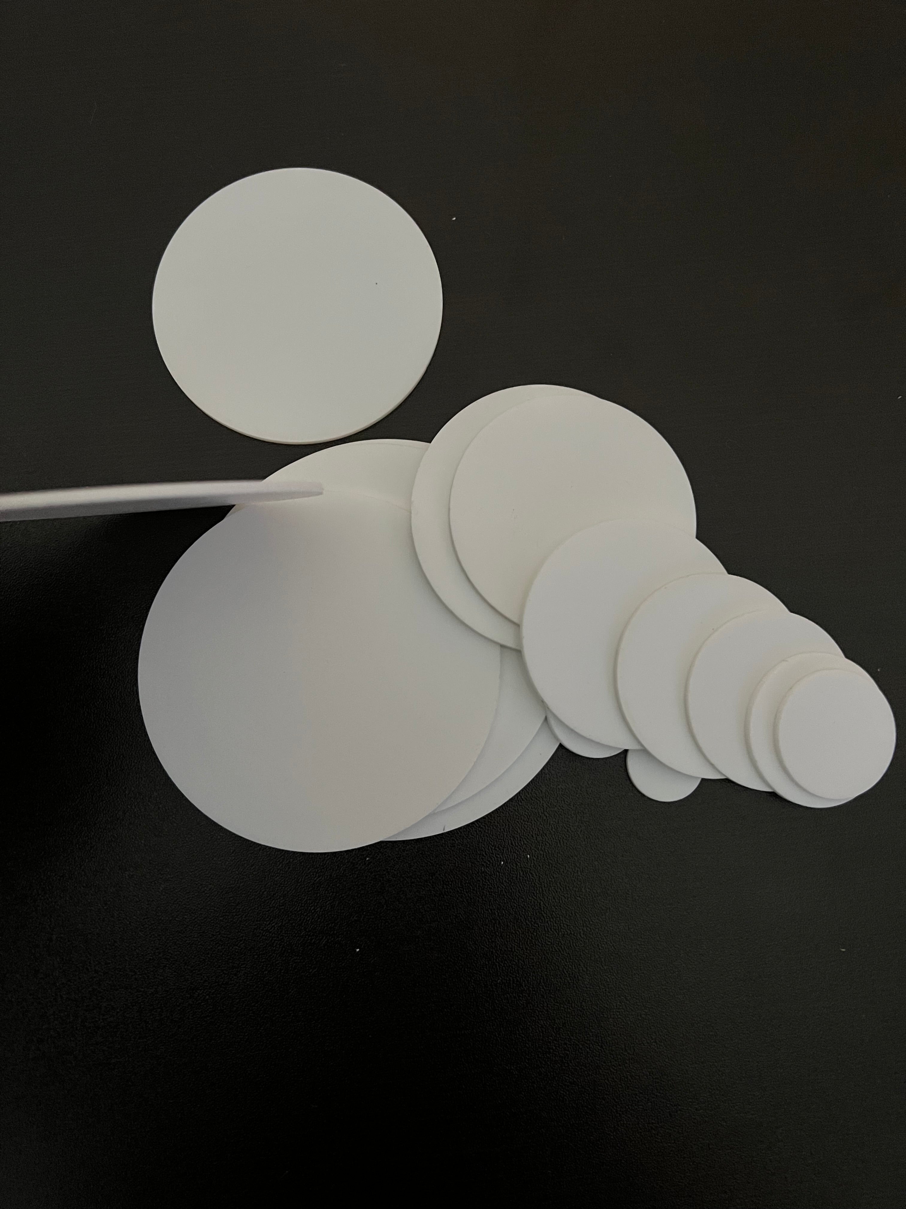 BULK PACKED-Opaque White Acrylic Blanks, .085" thick - 1800ceiling