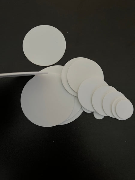 BULK PACKED-Opaque White Acrylic Blanks, .085" thick - 1800ceiling