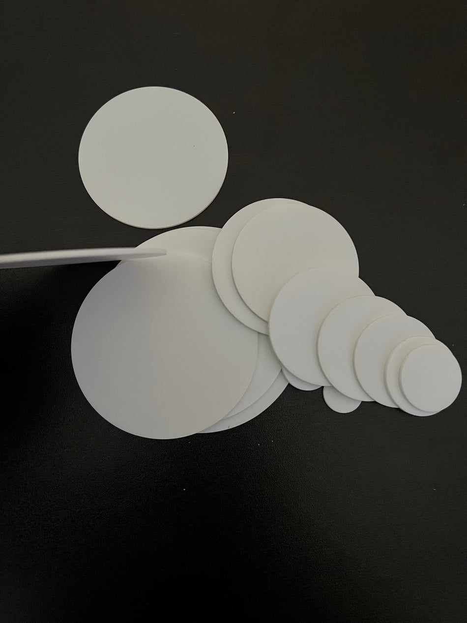 BULK PACKED-Opaque White Acrylic Blanks, .085" thick - 1800ceiling