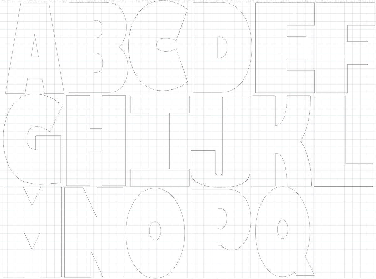 Acrylic Cake Stencil Letters - 1800ceiling