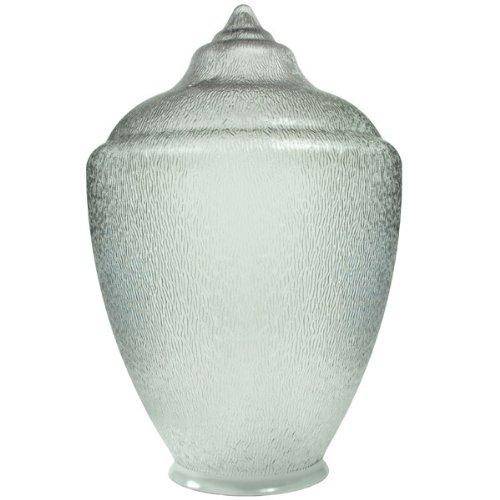 Clear Textured Acorn Streetlamp- 16.65"H x 11.56"W with 5.25" Neckless Opening - 1800ceiling