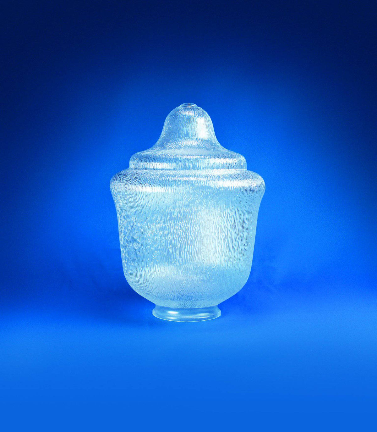 Clear Textured Trinidad- Fitter 19.87 H x 15.40 W with 8.25" Fitter - 1800ceiling