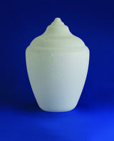 White Textured Acrylic Acorn Streetlamp- 16.65"H x 11.56"W with 5.25" Neckless Opening - 1800ceiling