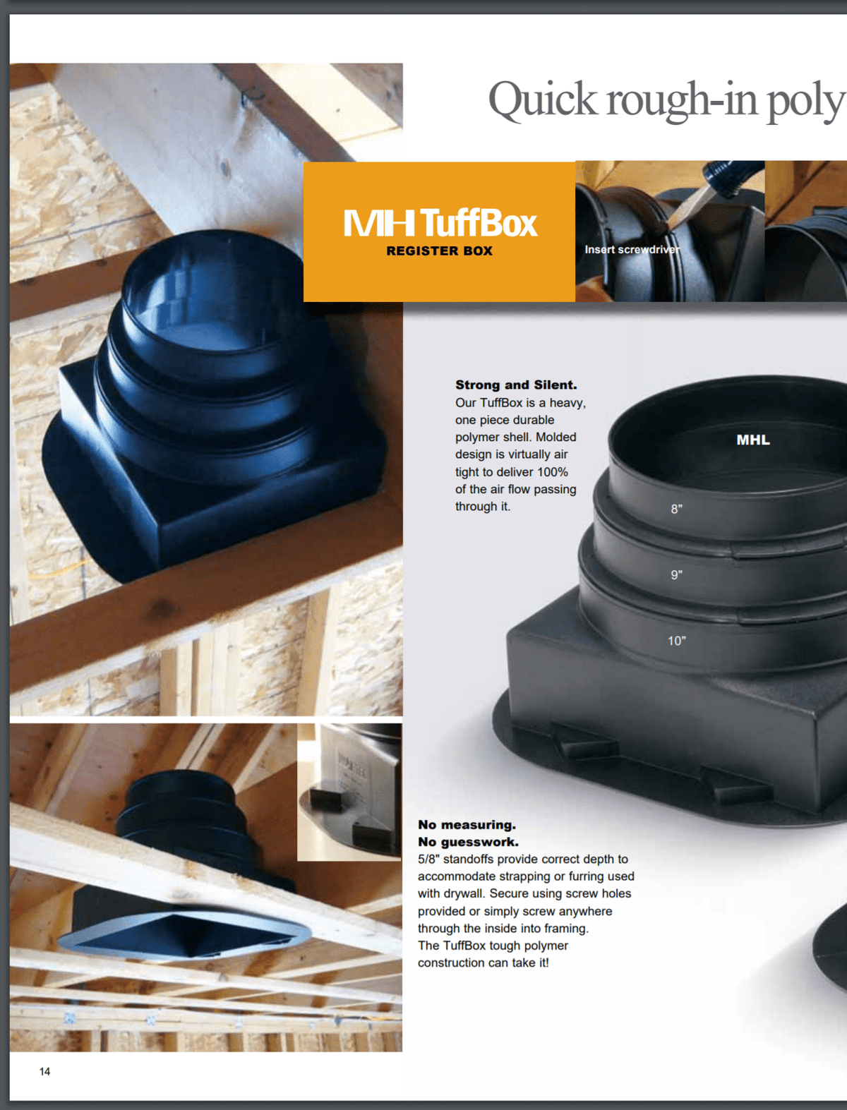 Airtec Plastic 6x6 Multi Size Register Box. 4",",6" collar (9"x9" Flange), #81966 - 1800ceiling