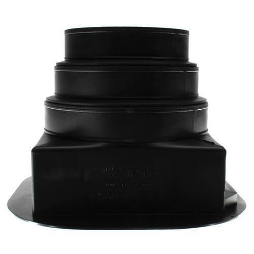 Airtec Plastic 8x8 Multi-Size Register Box, 6", 7",8" collar. (11"x11" Flange), #81968 - 1800ceiling