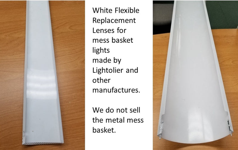 White Flexible Overlay Lenses-Widths 24in.-29.875in., Lengths 24in.-29.875in. - 1800ceiling