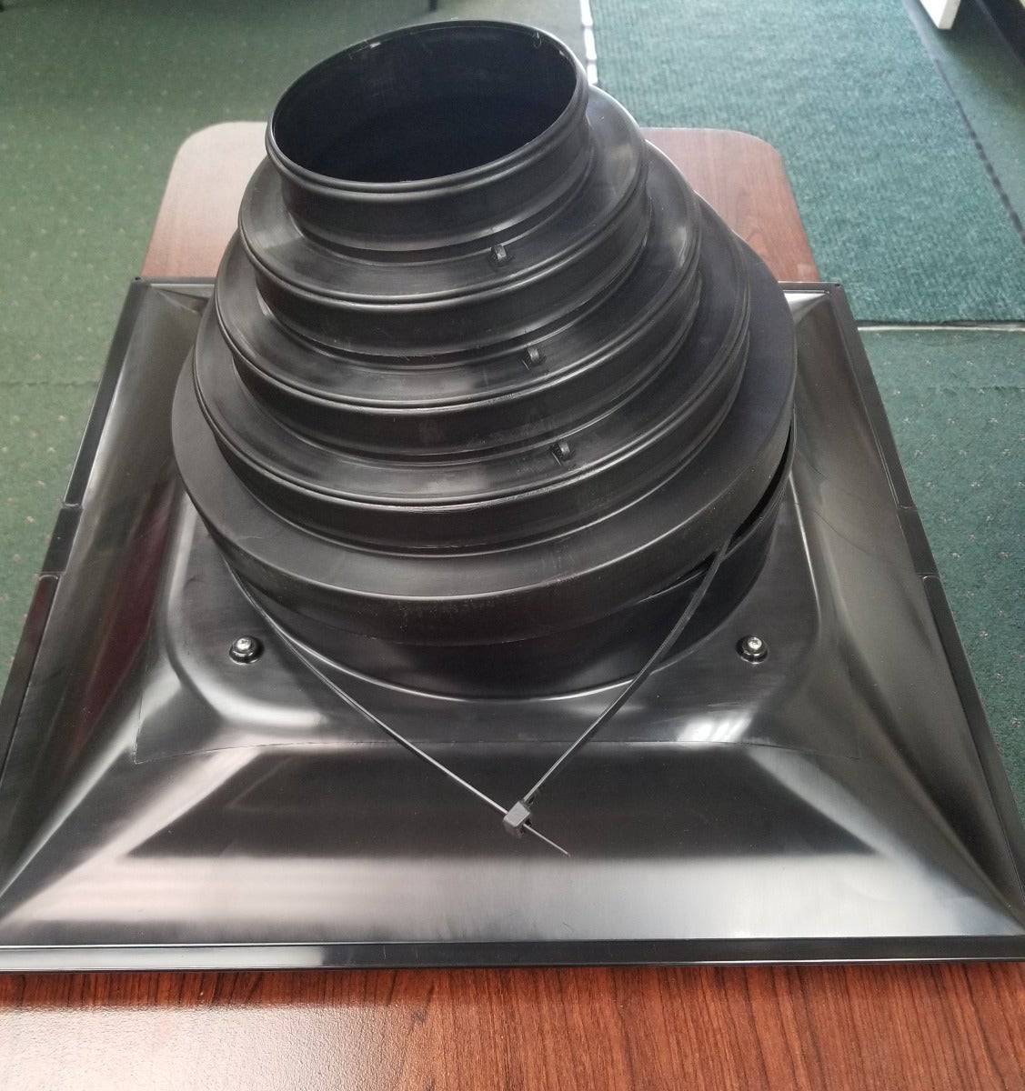 4 Cone Diffusers Black Plastic Cone Diffuser with Universal Collar