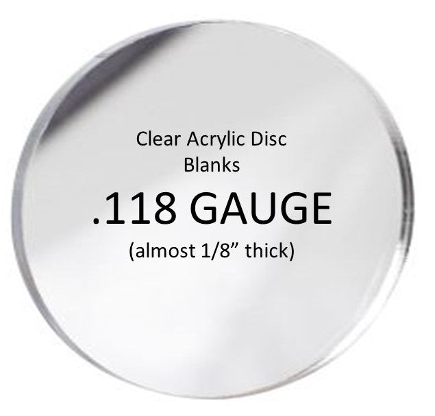 Blank Acrylic Rounds (1/8)