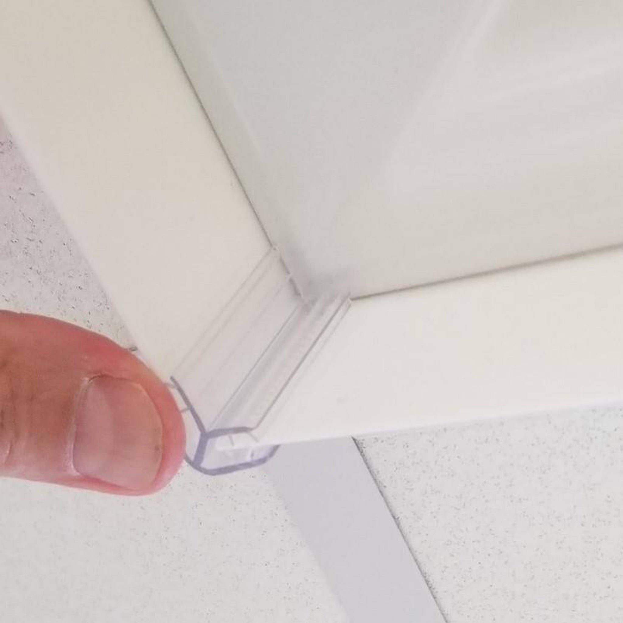 Ceiling Air & Dust Deflectors-White Acrylic - 1800ceiling