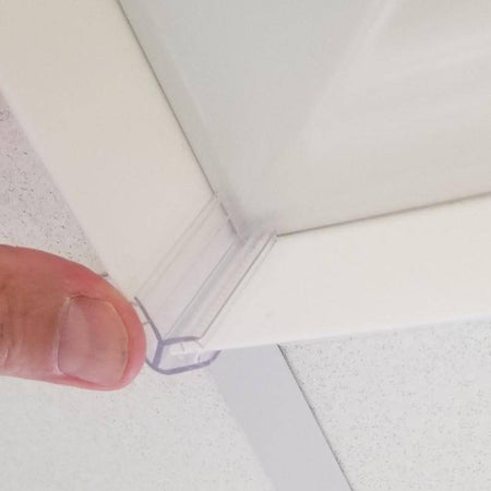 Ceiling Air & Dust Deflectors-White Acrylic - 1800ceiling