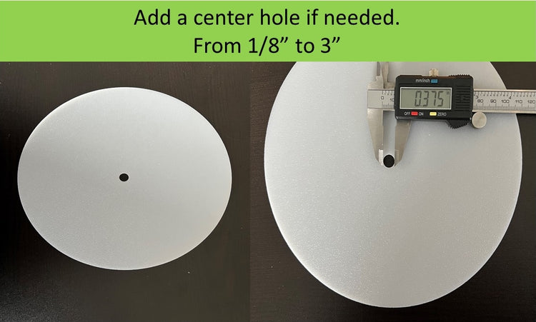 Translucent, LED Muting White Acrylic Disc, Custom Sizes – 1800ceiling