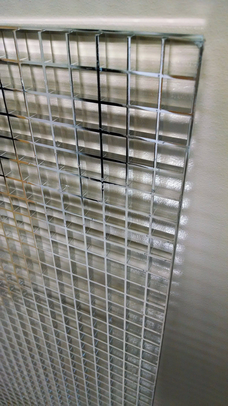 Chrome/Silver Polystyrene Egg Crate Louvers - 1800ceiling