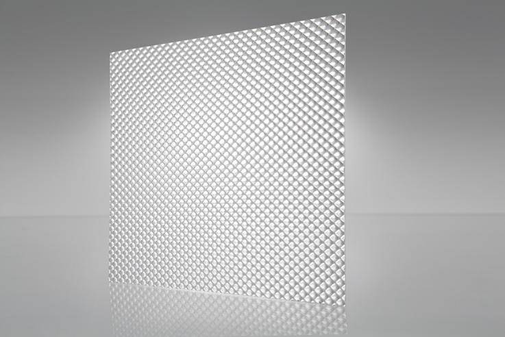 Clear Prismatic Acrylic Light Lens, 2'x2' for ceiling grid install @.125 gauge - 1800ceiling