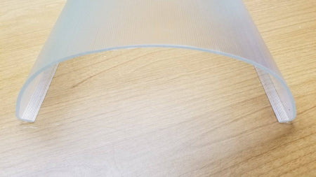 Clear Ribbed Acrylic: 7-7/8" wide (3596) 6 pcs. min. - 1800ceiling