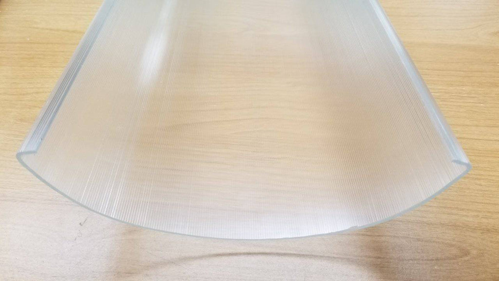 Acrylic Ribbed Shape Clear Ribbed Acrylic 7.875in.wide (3596) @46-13/16