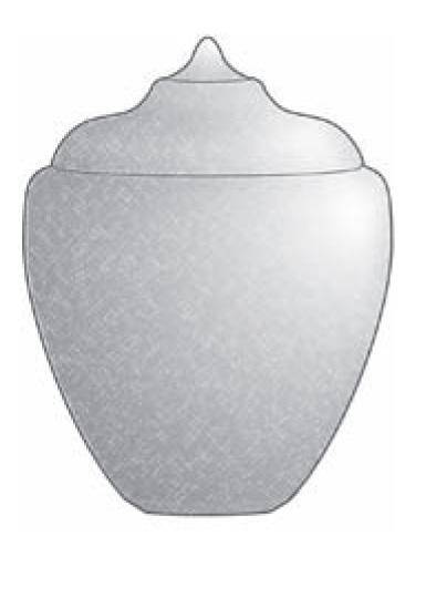 Clear Textured Acorn Streetlamp- 16.65"H x 11.56"W with 5.25" Neckless Opening - 1800ceiling