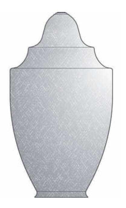 Clear Textured Bullet Streetlamp- 26.87"H x 15.50 W with 8.34" Fitter - 1800ceiling