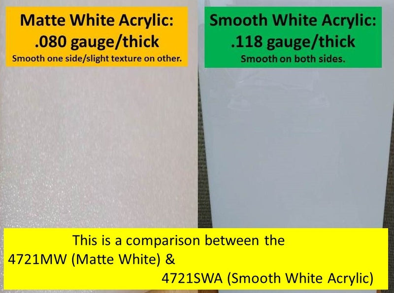Smooth White Acrylic Light Lens-Custom Sizes - 1800ceiling