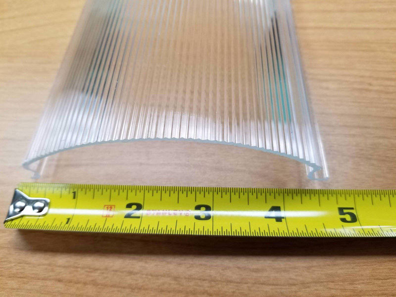 Curved Clear Linear Ribbed 4-11/16" wide (2582) 6 pcs.min - 1800ceiling