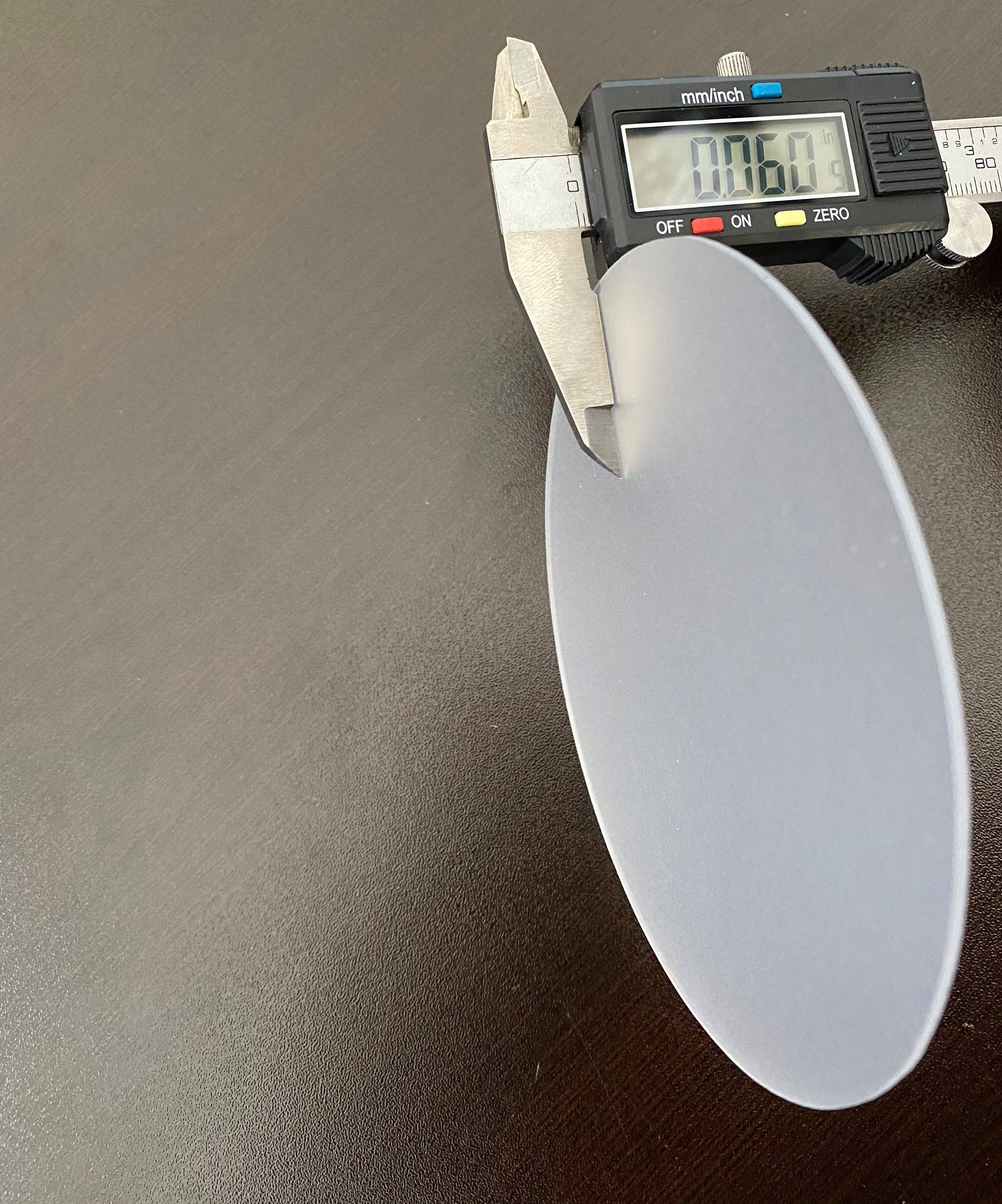 Custom Frosted Disks, "Satin Ice" .060 gauge 1" thru 12"-2 PIECE MINIMUM - 1800ceiling