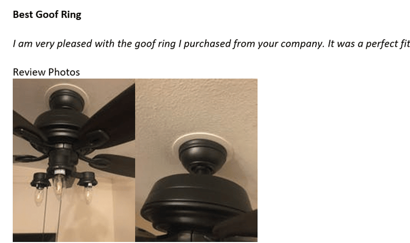 Custom Goof Rings-White Plastic- 1800ceiling