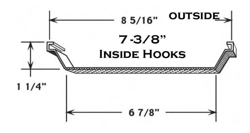 Flat 'V" Shaped Wrap Arounds-8-5/16" wide - 1800ceiling