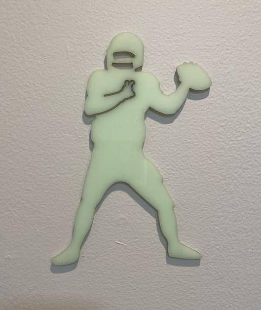 Glow In The Dark Football Player - 1800ceiling