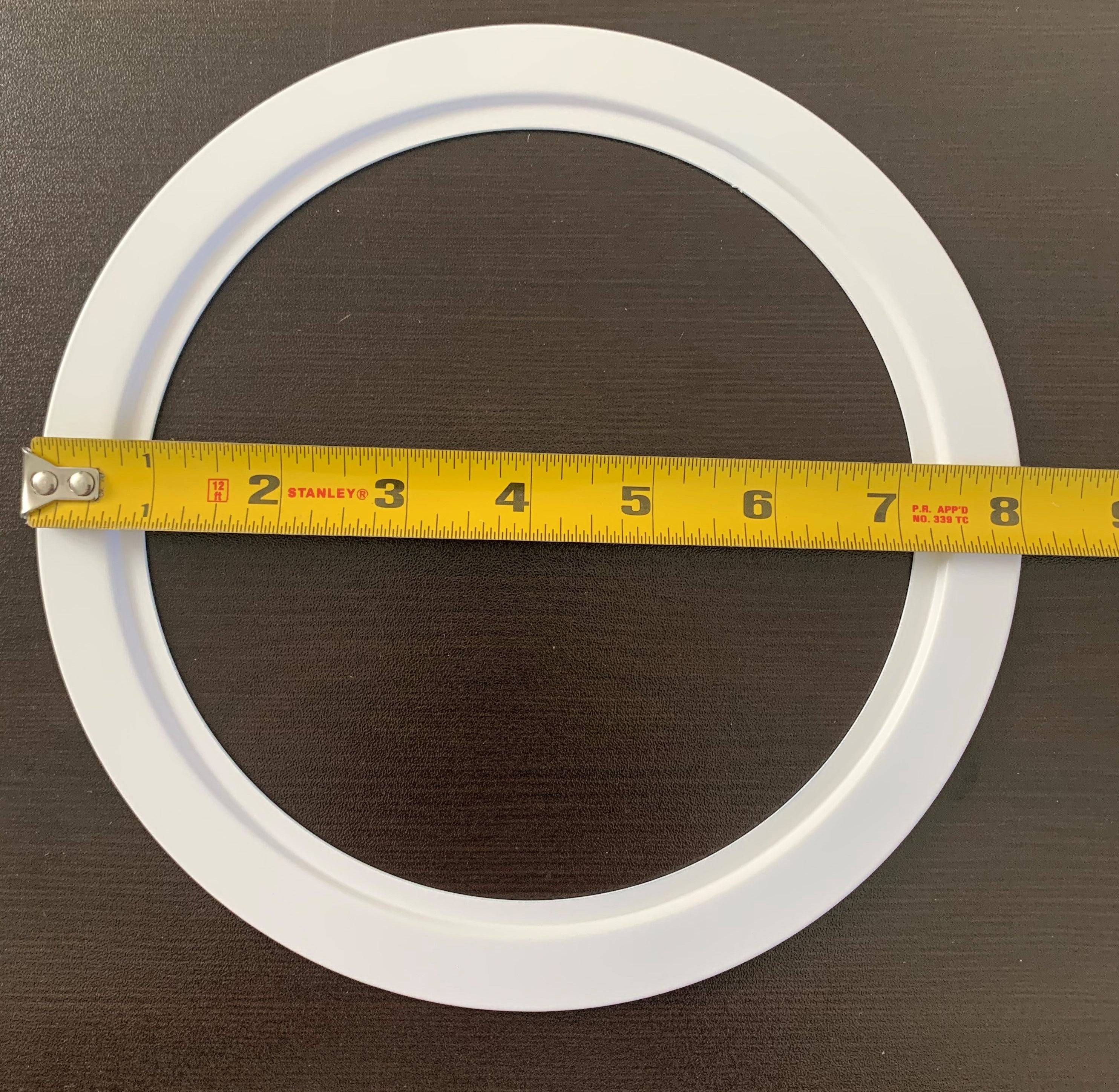 Goof Ring, White Metal, 6.375" ID x 8"OD - 1800ceiling