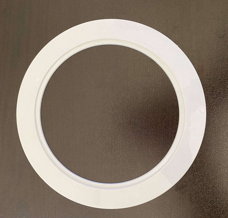 Goof Ring, White Plastic, 5-13/16" ID x 7-7/8" OD - 1800ceiling
