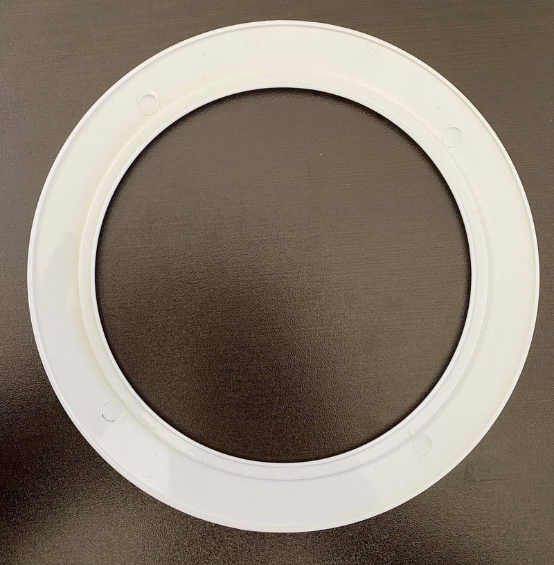 Goof Ring, White Plastic, 5-13/16" ID x 7-7/8" OD - 1800ceiling