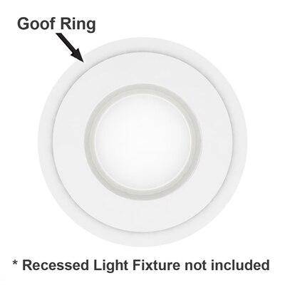 Goof Ring, White Plastic, 6-1/4" ID x 10" OD - 1800ceiling